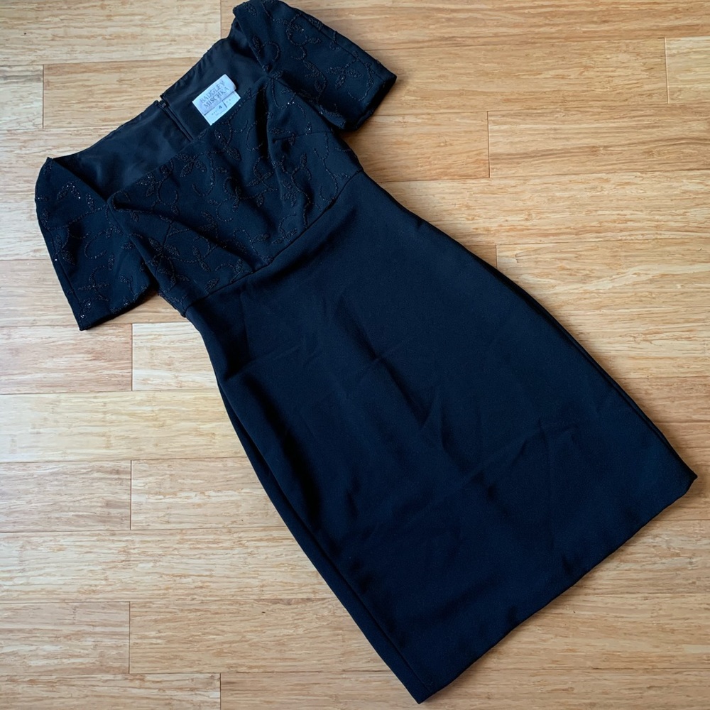 Badgley Mischka beaded cocktail dress